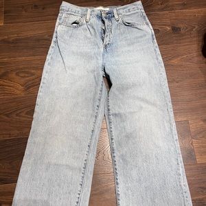 Denim forum the maya mid rise wide leg Size 25